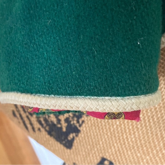 Vintage 50s Petti Glen Green Wool Lined Embroidered Button Blazer Women’s XS/S - Picture 12 of 16